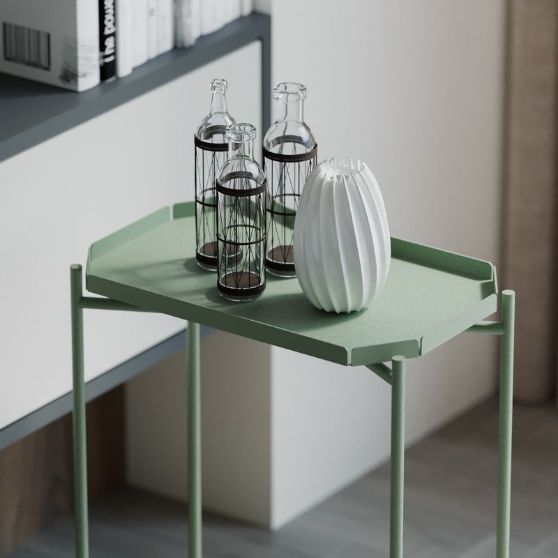 Casa si Gradina - Mobilier - Mese si birouri - Masute de cafea - Masuta de cafea, Hanah Home, metal, verde, 26x40x56 cm - Infinity.ro