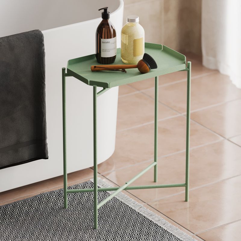 Casa si Gradina - Mobilier - Mese si birouri - Masute de cafea - Masuta de cafea, Hanah Home, metal, verde, 26x40x56 cm - Infinity.ro
