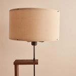 Casa si Gradina - Corpuri si surse de iluminat - Veioze si lampi - Lampadare - Lampadar, Opviq, lemn, bej maro, 38x150 cm - Infinity.ro