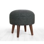 Casa si Gradina - Mobilier - Scaune si fotolii - Tabureti - Taburet, Atelier Del Sofa, bumbac si catifea, gri si verde, 44x44x30 cm - Infinity.ro