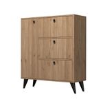 Casa si Gradina - Mobilier - Dulapuri si sifoniere - Dulapuri pantofi - Dulap pantofi, Hanah Home, pal melaminat, stejar, 90x35x105 cm - Infinity.ro
