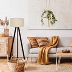 Casa si Gradina - Corpuri si surse de iluminat - Veioze si lampi - Lampadare - Lampadar, Opviq, pvc, bej, 140 cm - Infinity.ro