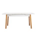 Casa si Gradina - Mobilier - Seturi de mobilier - Seturi mese si scaune - Set masa extensibila si scaune, Hanah Home, PAL melaminat, pin atlantic alb gri, 120-153x75x77 cm - Infinity.ro