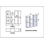 Casa si Gradina - Mobilier - Biblioteci si rafturi - Etajere - Etajera, Hanah Home, PAL melaminat, alb, 89.6x21.9x93.2 cm - Infinity.ro
