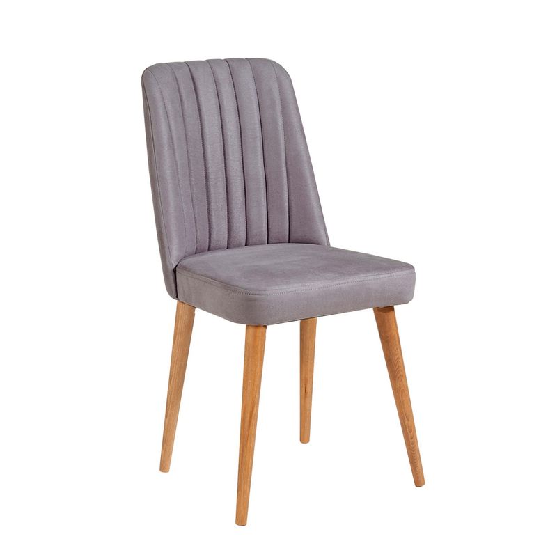 Casa si Gradina - Mobilier - Seturi de mobilier - Seturi mese si scaune - Set masa extensibila si scaune, Hanah Home, PAL melaminat, pin atlantic alb gri, 120-153x75x77 cm - Infinity.ro