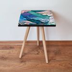 Casa si Gradina - Mobilier - Mese si birouri - Mese living - Masuta laterala, Hanah Home, mdf, multicolor, 35x35x42 cm, 481LNA2165 - Infinity.ro