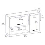 Casa si Gradina - Mobilier - Comode si corpuri - Corpuri bucatarie - Dulap multifunctional, Hanah Home, pal melaminat, alb, 90x52x24.8 cm - Infinity.ro