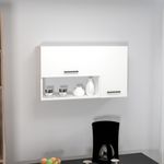 Casa si Gradina - Mobilier - Comode si corpuri - Corpuri bucatarie - Dulap multifunctional, Hanah Home, pal melaminat, alb, 90x52x24.8 cm - Infinity.ro