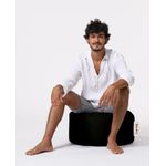 Casa si Gradina - Mobilier - Scaune si fotolii - Tabureti - Taburet de gradina, Hanah Home, poliester, negru, 55x55x30 cm - Infinity.ro