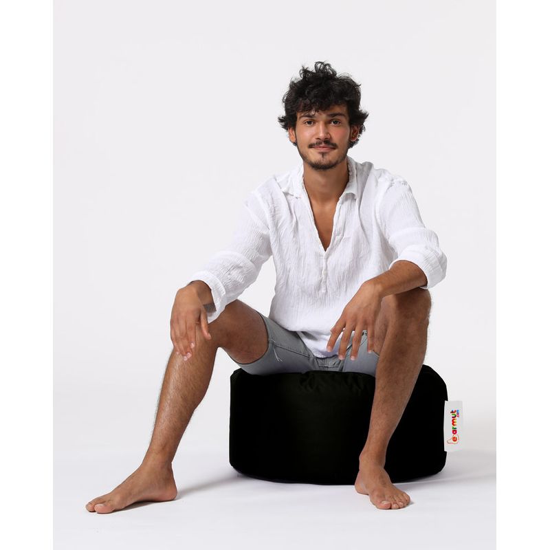 Casa si Gradina - Mobilier - Scaune si fotolii - Tabureti - Taburet de gradina, Hanah Home, poliester, negru, 55x55x30 cm - Infinity.ro