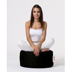 Casa si Gradina - Mobilier - Scaune si fotolii - Tabureti - Taburet de gradina, Hanah Home, poliester, negru, 55x55x30 cm - Infinity.ro