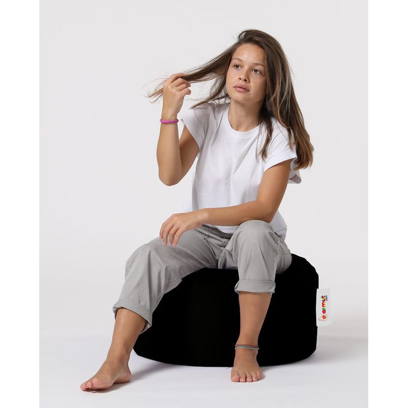 Casa si Gradina - Mobilier - Scaune si fotolii - Tabureti - Taburet de gradina, Hanah Home, poliester, negru, 55x55x30 cm - Infinity.ro