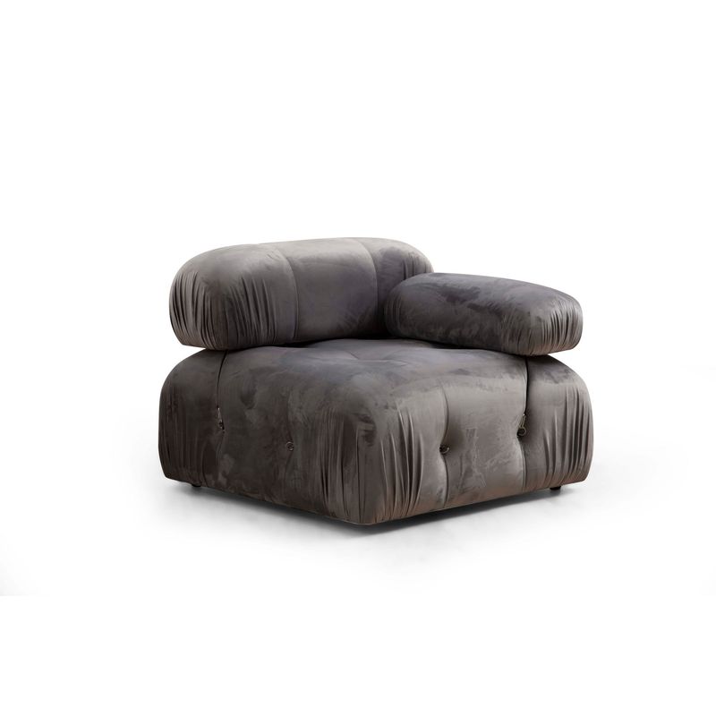 Casa si Gradina - Mobilier - Canapele si coltare - Canapele - Canapea 3 locuri, Hanah Home, lemn fag si pal, gri, 288x95x75 cm - Infinity.ro