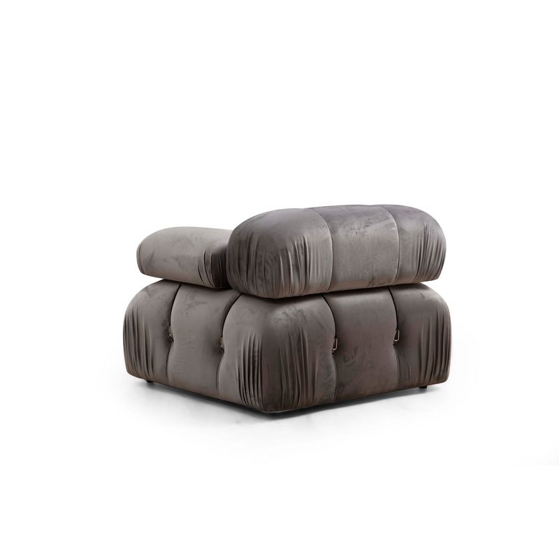 Casa si Gradina - Mobilier - Canapele si coltare - Canapele - Canapea 3 locuri, Hanah Home, lemn fag si pal, gri, 288x95x75 cm - Infinity.ro