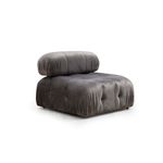 Casa si Gradina - Mobilier - Canapele si coltare - Canapele - Canapea 3 locuri, Hanah Home, lemn fag si pal, gri, 288x95x75 cm - Infinity.ro