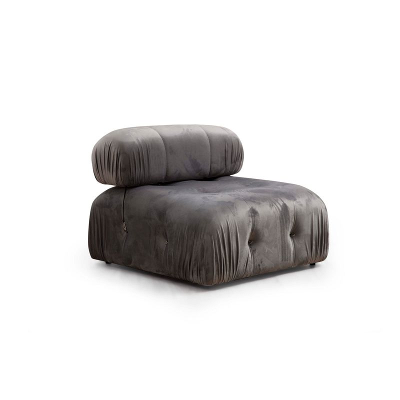 Casa si Gradina - Mobilier - Canapele si coltare - Canapele - Canapea 3 locuri, Hanah Home, lemn fag si pal, gri, 288x95x75 cm - Infinity.ro