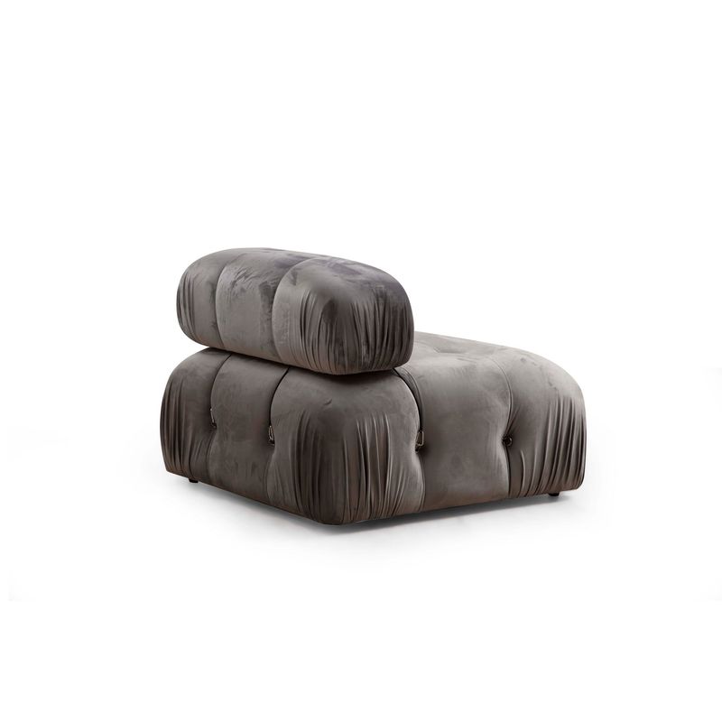Casa si Gradina - Mobilier - Canapele si coltare - Canapele - Canapea 3 locuri, Hanah Home, lemn fag si pal, gri, 288x95x75 cm - Infinity.ro