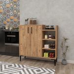 Casa si Gradina - Mobilier - Dulapuri si sifoniere - Dulapuri - Dulap multifunctional, Hanah Home, panou de particule melaminat, pin atlantic, 90x29.6x90.6 cm - Infinity.ro
