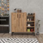 Casa si Gradina - Mobilier - Dulapuri si sifoniere - Dulapuri - Dulap multifunctional, Hanah Home, panou de particule melaminat, pin atlantic, 90x29.6x90.6 cm - Infinity.ro