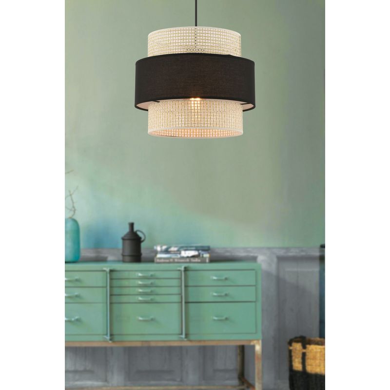 Casa si Gradina - Corpuri si surse de iluminat - Lustre si pendule - Lustra, Opviq, metal, crem si negru, 30x30x65 cm - Infinity.ro