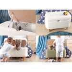 Casa si Gradina - Mobilier - Scaune si fotolii - Tabureti - Taburet, Atelier Del Sofa, catifea si bumbac, galben, 61x40x37 cm - Infinity.ro