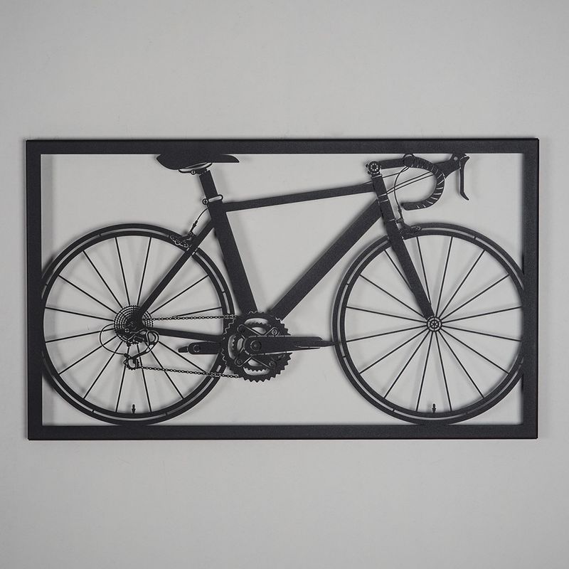 Casa si Gradina - Decoratiuni - Decoratiuni perete - Decoratiune de perete, Wallxpert, otel, negru, 70x41 cm - Infinity.ro
