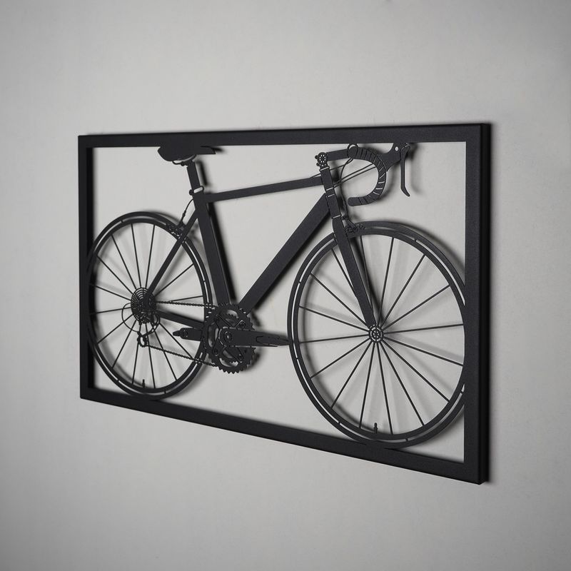 Casa si Gradina - Decoratiuni - Decoratiuni perete - Decoratiune de perete, Wallxpert, otel, negru, 70x41 cm - Infinity.ro