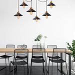 Casa si Gradina - Corpuri si surse de iluminat - Lustre si pendule - Lustra, Opviq, fier, negru, diametru 144 cm, inaltime reglabila - Infinity.ro