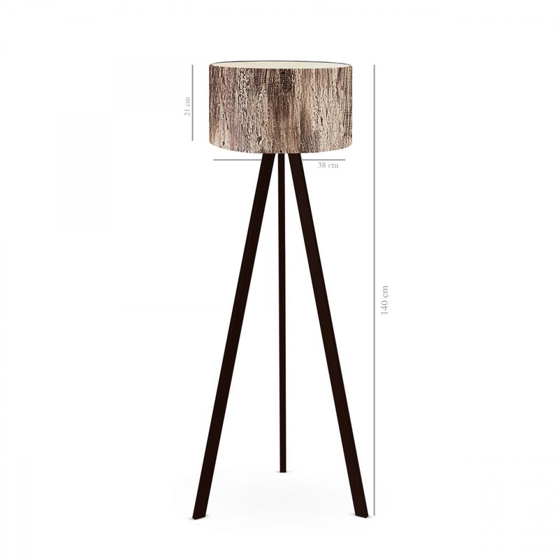 Casa si Gradina - Corpuri si surse de iluminat - Veioze si lampi - Lampadare - Lampadar, Opviq, pvc, picioare mdf, culoare lemn, 140 cm - Infinity.ro