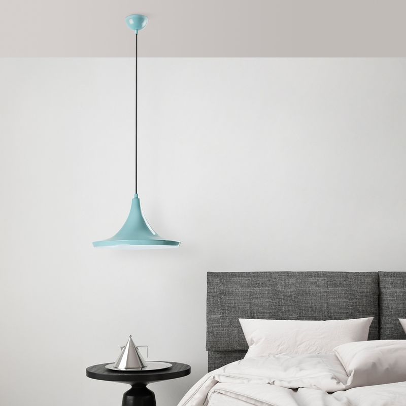 Casa si Gradina - Corpuri si surse de iluminat - Lustre si pendule - Candelabru, Opviq, metal, turcoaz, diametru 30 cm, inaltime reglabila, 892OPV2107 - Infinity.ro
