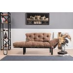 Casa si Gradina - Mobilier - Canapele si coltare - Canapele - Canapea extensibila 2 locuri, Atelier Del Sofa, microfibra, maro deschis, 155x85x70 cm - Infinity.ro
