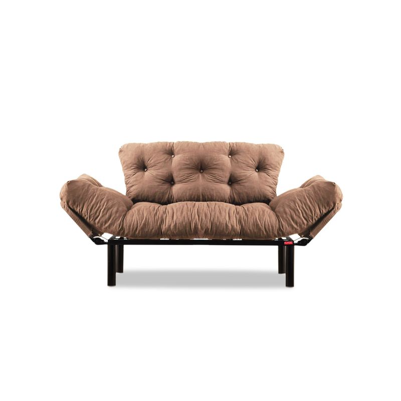 Casa si Gradina - Mobilier - Canapele si coltare - Canapele - Canapea extensibila 2 locuri, Atelier Del Sofa, microfibra, maro deschis, 155x85x70 cm - Infinity.ro