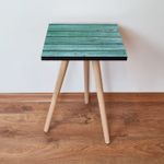 Casa si Gradina - Mobilier - Mese si birouri - Masute de cafea - Masuta laterala, Hanah Home, mdf, verde, 35x35x42 cm, 481LNA1702 - Infinity.ro
