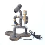 Casa si Gradina - Bucatarie si vesela - Accesorii bar - Carafe si decantoare - Dozator de bauturi, Hanah Home, metal, nuc si negru, 37x40x27 cm - Infinity.ro