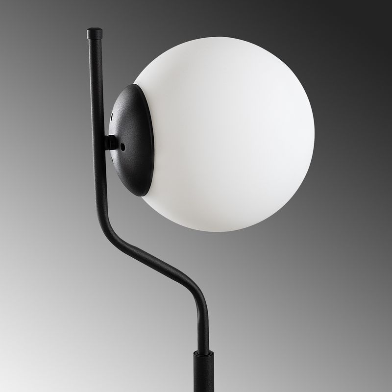 Casa si Gradina - Corpuri si surse de iluminat - Veioze si lampi - Lampadare - Lampadar, Opviq, metal, negru, 30x30x168 cm - Infinity.ro