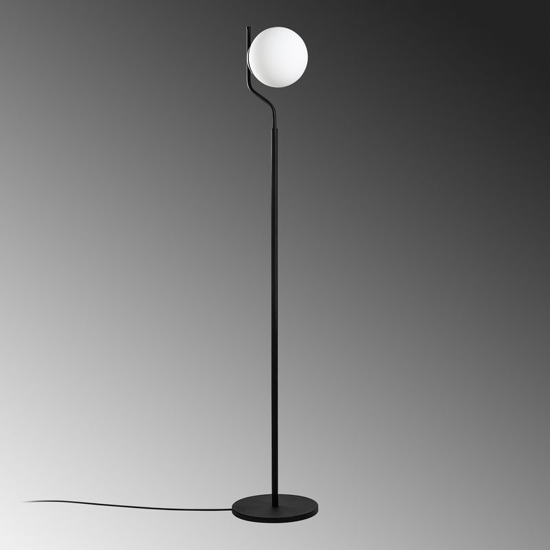 Casa si Gradina - Corpuri si surse de iluminat - Veioze si lampi - Lampadare - Lampadar, Opviq, metal, negru, 30x30x168 cm - Infinity.ro