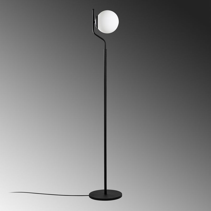 Casa si Gradina - Corpuri si surse de iluminat - Veioze si lampi - Lampadare - Lampadar, Opviq, metal, negru, 30x30x168 cm - Infinity.ro