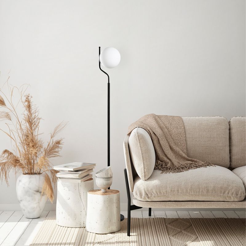 Casa si Gradina - Corpuri si surse de iluminat - Veioze si lampi - Lampadare - Lampadar, Opviq, metal, negru, 30x30x168 cm - Infinity.ro