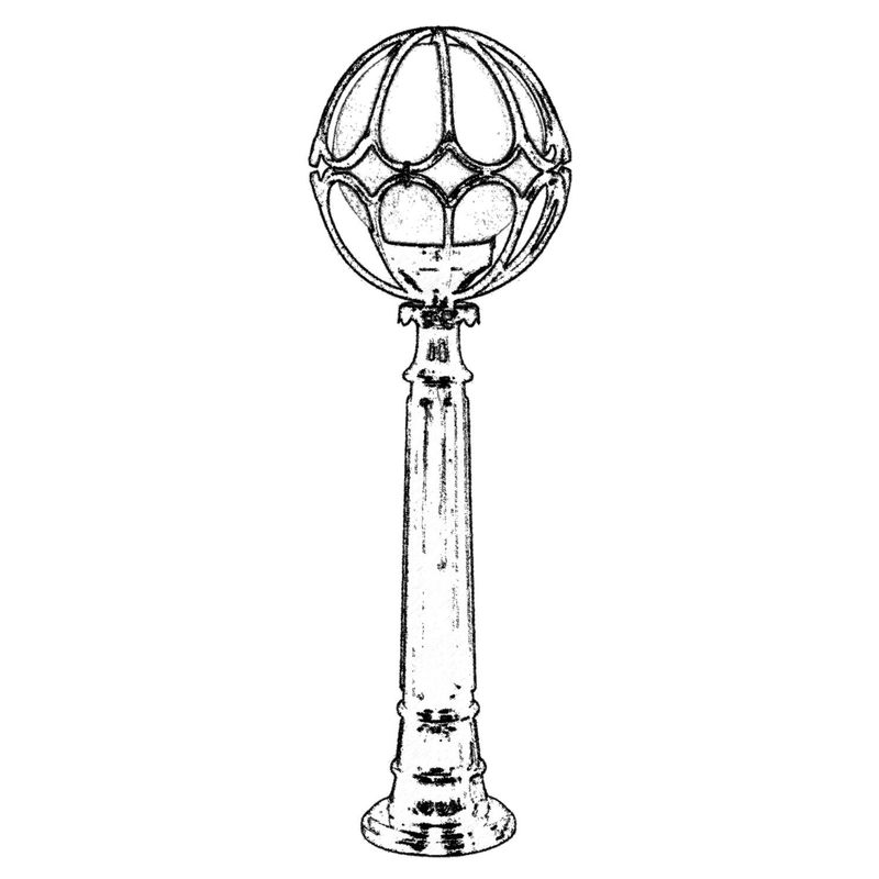 Casa si Gradina - Corpuri si surse de iluminat - Iluminat exterior - Stalpi - Lampa de podea pentru exterior, Opviq, abs si polietilena, negru, 100x30 cm - Infinity.ro