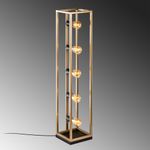 Casa si Gradina - Corpuri si surse de iluminat - Veioze si lampi - Lampadare - Lampadar, Opviq, metal, auriu, 21x21x102 cm - Infinity.ro