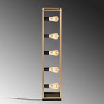 Casa si Gradina - Corpuri si surse de iluminat - Veioze si lampi - Lampadare - Lampadar, Opviq, metal, auriu, 21x21x102 cm - Infinity.ro