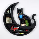 Casa si Gradina - Mobilier - Biblioteci si rafturi - Etajere - Etajera de perete, Wallxpert, lemn, negru, 50x6x50 cm - Infinity.ro