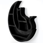 Casa si Gradina - Mobilier - Biblioteci si rafturi - Etajere - Etajera de perete, Wallxpert, lemn, negru, 50x6x50 cm - Infinity.ro