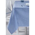 Casa si Gradina - Textile si covoare - Textile bucatarie - Fete de masa - Fata de masa, Hermia, albastru, 170x170 cm, 100% bumbac, model in carouri - Infinity.ro