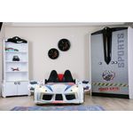 Casa si Gradina - Mobilier - Mobilier copii - Patuturi copii - Pat auto, Hanah Home, panou aglomerat melaminat, multicolor, 130x60x235 cm - Infinity.ro