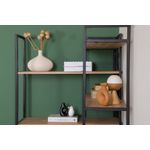 Casa si Gradina - Mobilier - Biblioteci si rafturi - Biblioteci - Biblioteca, Hanah Home, PAL melaminat, pin atlantic si negru, 94x94x177 cm - Infinity.ro