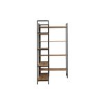 Casa si Gradina - Mobilier - Biblioteci si rafturi - Biblioteci - Biblioteca, Hanah Home, PAL melaminat, pin atlantic si negru, 94x94x177 cm - Infinity.ro