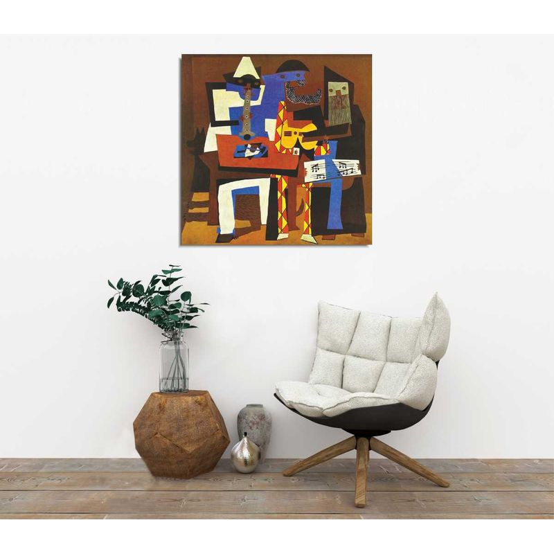Casa si Gradina - Decoratiuni - Tablouri - Tablou decorativ, Wallxpert, panza, multicolor, 45x45 cm, rama lemn, 265VGA1105 - Infinity.ro