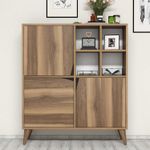 Casa si Gradina - Mobilier - Dulapuri si sifoniere - Dulapuri - Dulap multifunctional, Hanah Home, pal melaminat, nuc, 100x30x115 cm - Infinity.ro