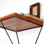 Casa si Gradina - Mobilier - Biblioteci si rafturi - Etajere - Etajera de perete, Hanah Home, lemn de pin, nuc si negru, 33x33x28 cm - Infinity.ro